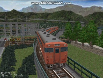 越河レイアウトカメラ切替ローカル見張線キハ48系7