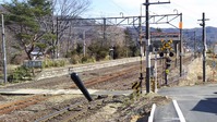 東北本線越河駅ホーム仙台方向終端1