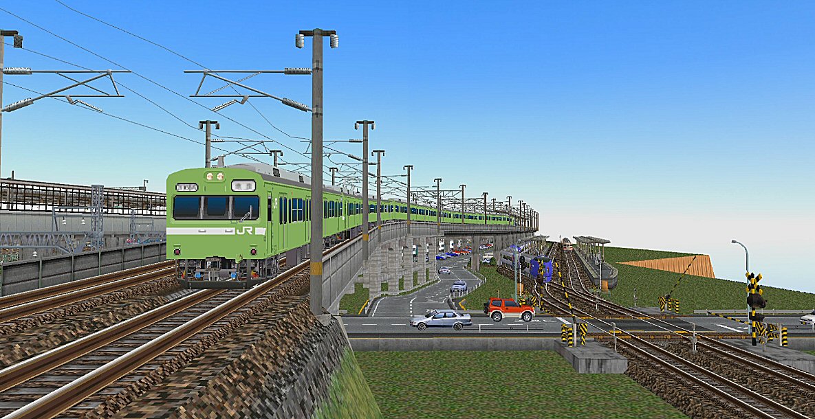 103系低運転台2灯式JR関西圏ウグイス色 : 新VRM3☆井戸端会議
