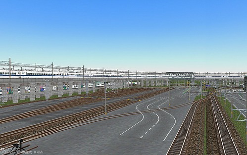 Tomix改造レイアウトのコンテナ貨物ヤード製作後4