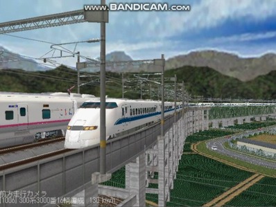 越河レイアウト東北新幹線300系のぞみ5
