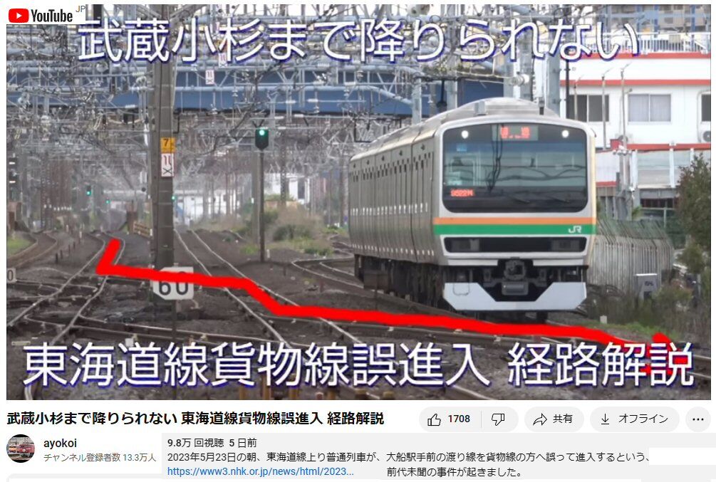 【鉄道廃品】所要時間表　東海道線（JR東）大船駅 鉄道廃品】所要時間表 東海道線（JR東）大船駅