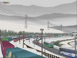 奥中山大カーブ冬景色DF200レッドベア2