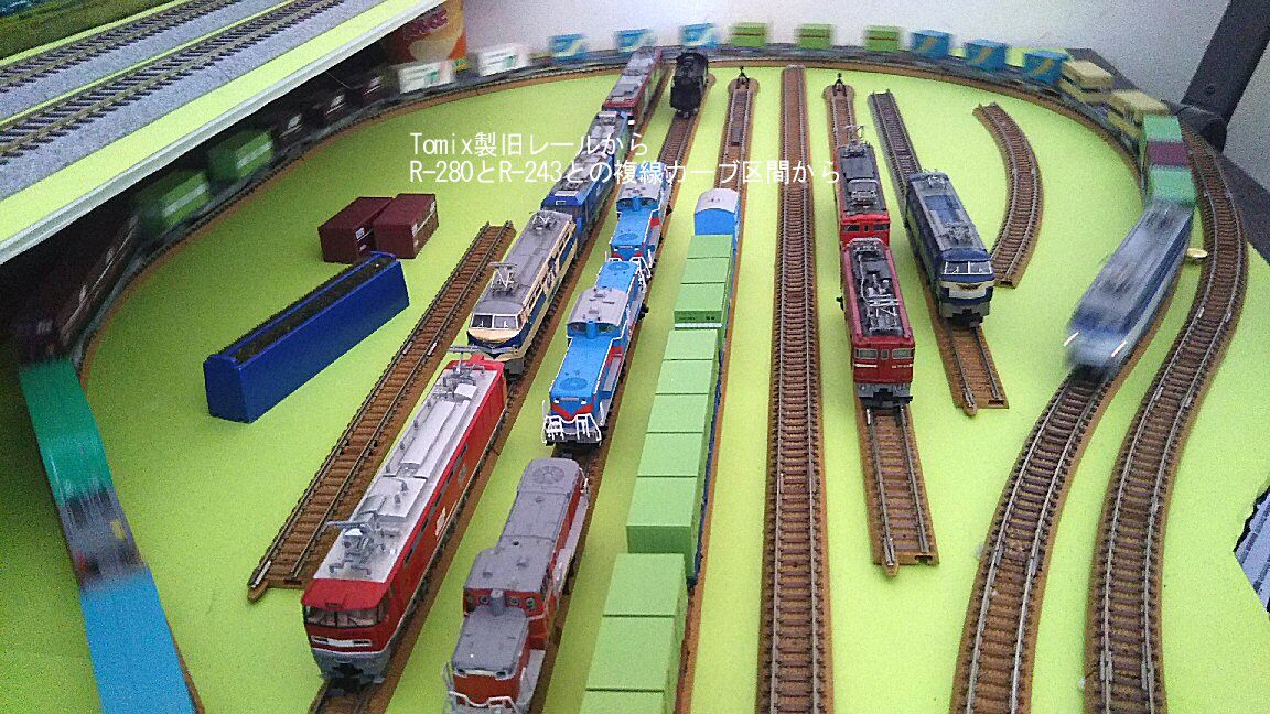 大型Nゲージレイアウト 奥行1.6mx幅2.8mx高さ1m 高機能・高
