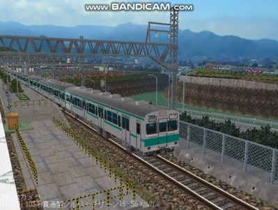 越河レイアウト103シリーズ89-103系1000番貫通扉シルバー色3