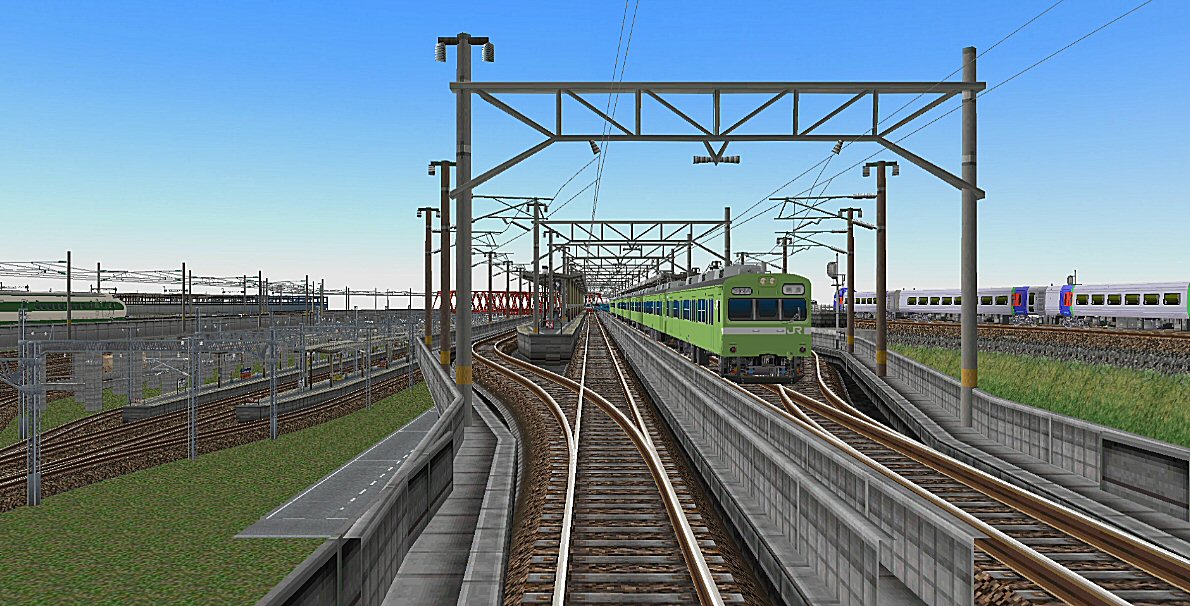 103系低運転台2灯式JR関西圏ウグイス色 : 新VRM3☆井戸端会議