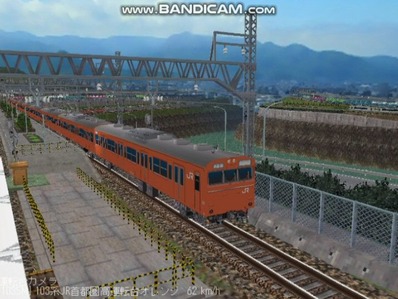 越河レイアウト103シリーズ98-103系JR高運転台オレンジ色関西圏3