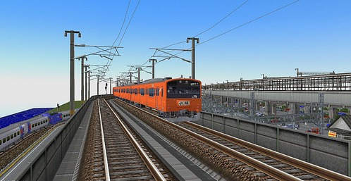 201系JR中央特快オレンジ色10両編成から : 新VRM3☆井戸端会議