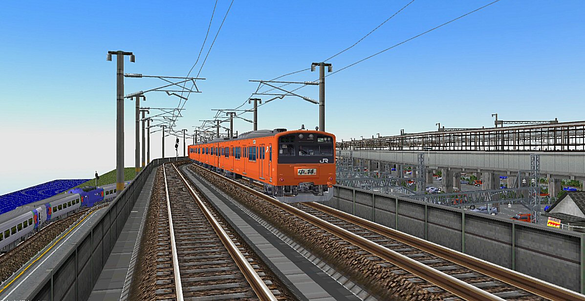 201系JR中央特快オレンジ色10両編成から : 新VRM3☆井戸端会議