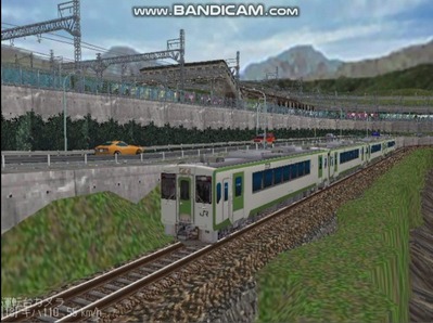 越河レイアウトカメラ切替ローカル見張線キハ110系4