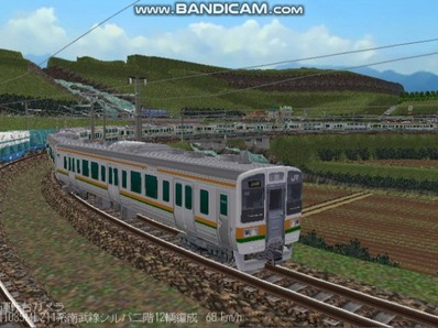 越河レイアウト電車シリーズ76-211系二階建て7