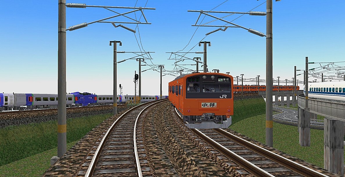 201系JR中央特快オレンジ色10両編成から : 新VRM3☆井戸端会議