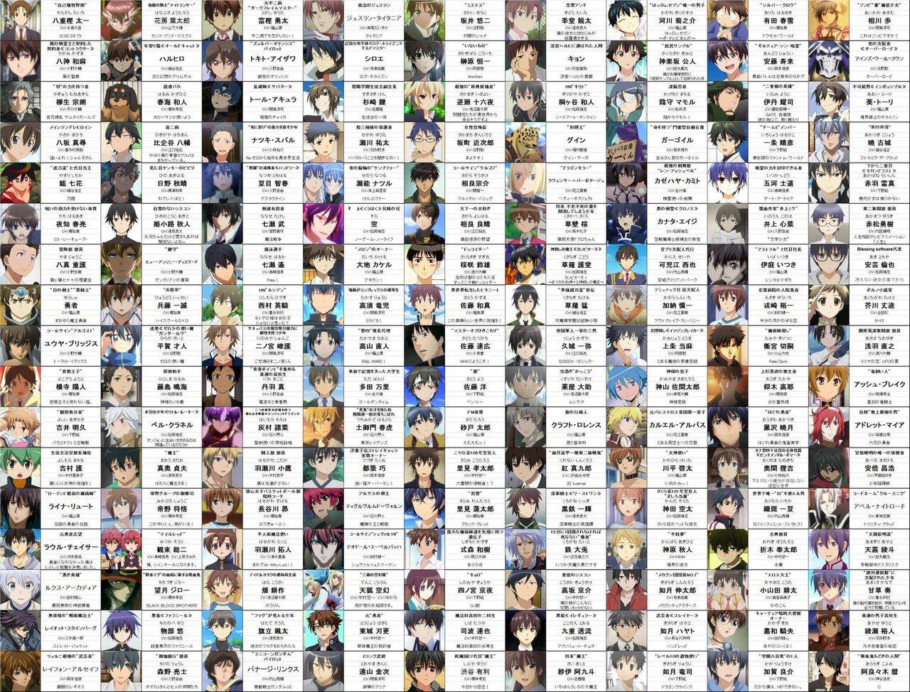 この画像のラノベ主人公全員がわかる奴おる Wwwww いどばた子の気になるもん この画像のラノベ主人公全員がわかる奴おる Wwwww いどばた子の気になるもん