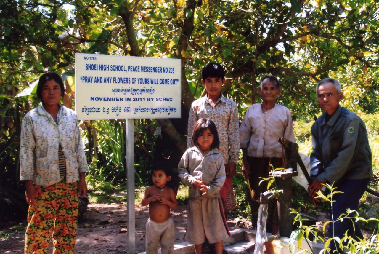 5 昭英高等学校 寄贈 井戸を世界中に２２万基掘る会