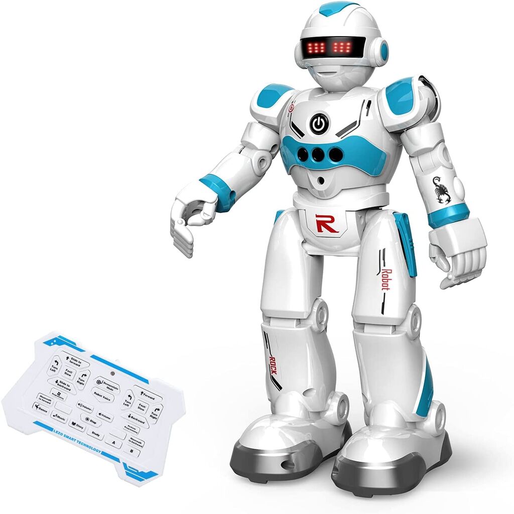 DEERC ロボット おもちゃ 電動ロボット ラジコン 男の子 多機能ロボット プログラム可能 手振り制御 99888-3の画像