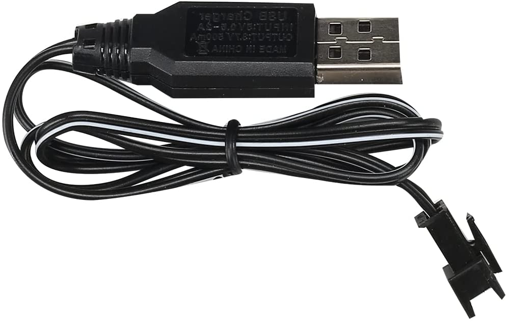 DEERC ラジコンカーDE35/DE38/DE42/DE45/ 9604E/SL-287A/DE43/K-08/DE49/DE56/10421/DE55用充電ケーブルの画像