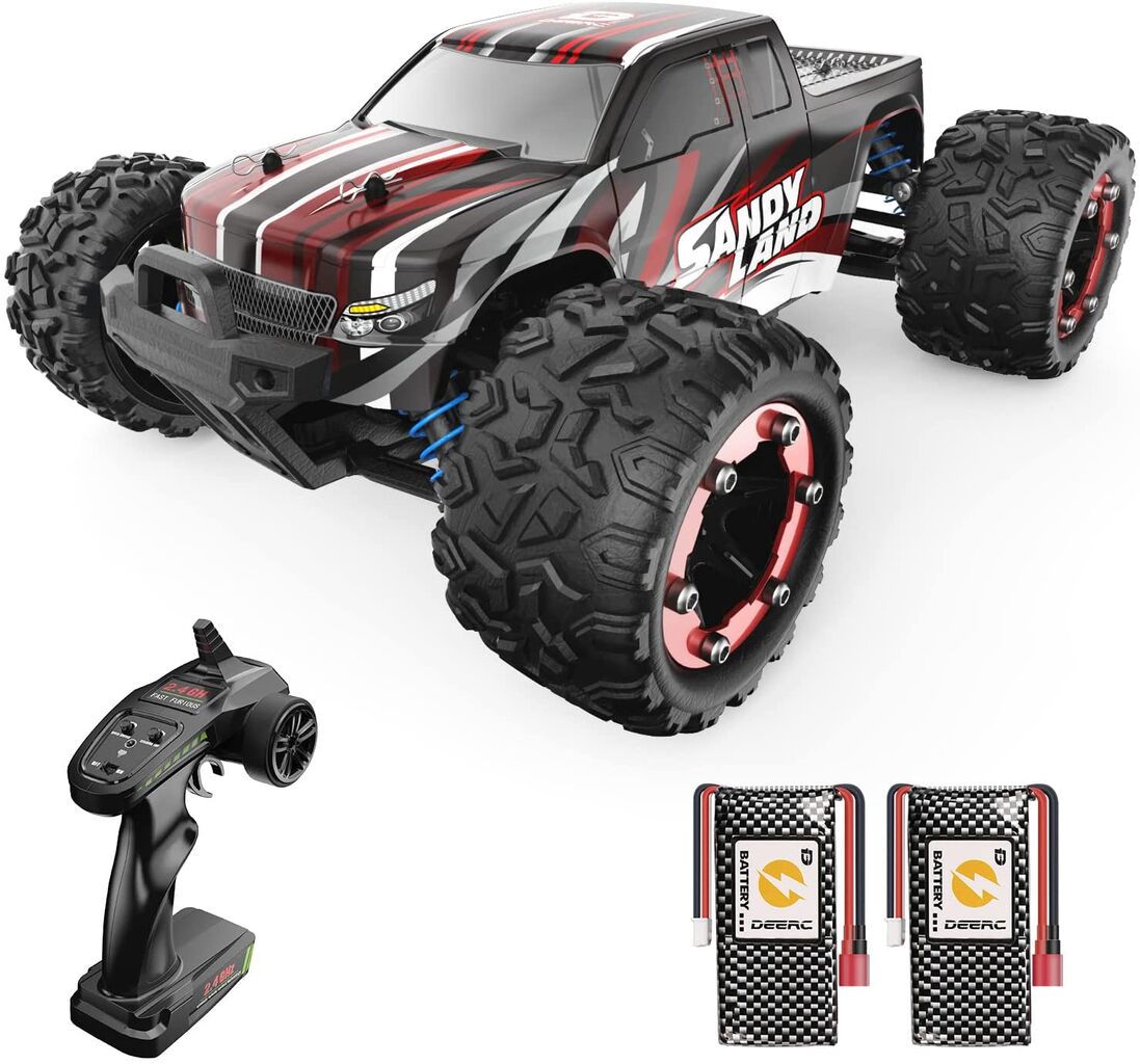 DEERC ラジコン ラジコンカー 電動RCカー オフロード 4WD 高速 40km/h 1/18RCカー 2.4Ghz レーシング 防振 耐衝撃 防水 国 内認証済み 9300の画像