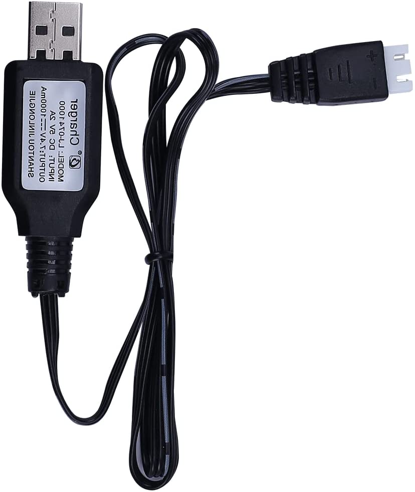 DEERC ラジコンカー9300/9310/9305E/9200E/9206E/300E/302E/200E/9000E用充電ケーブルの画像