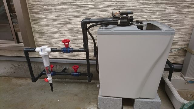 軟水器 イオンソフナーの取付 : 井戸屋のイドヨコ 水のみち ｰ井戸掘り