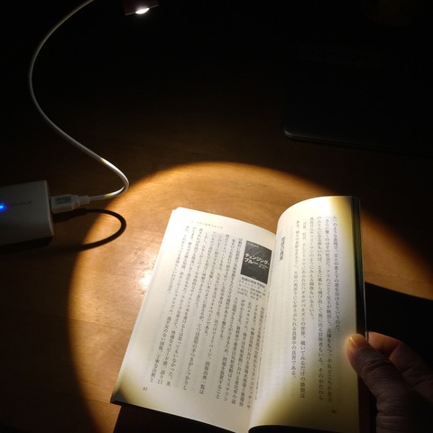 ニトリのLEDライトは読書灯に最適