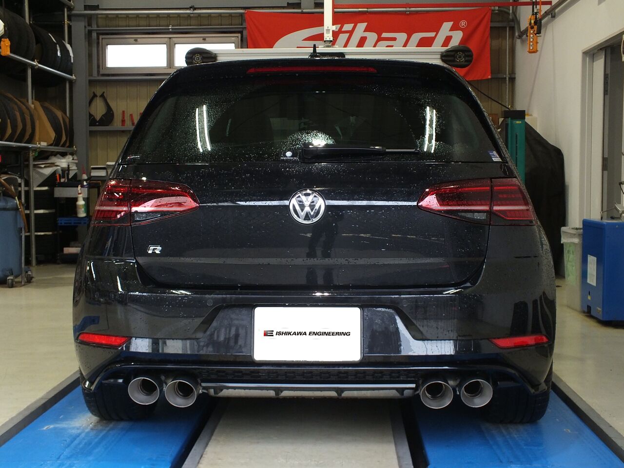 VW GOLF7.5 R × HJS Down Pipe + Racingline Ex. System & iSWEEP
