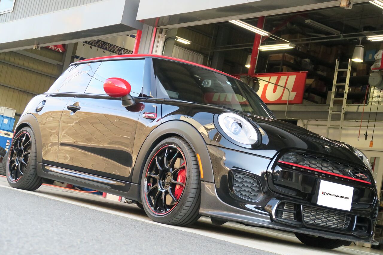 MINI F56 JCW × NM Engineering Sway-Bar Link & 4輪アライメント調整
