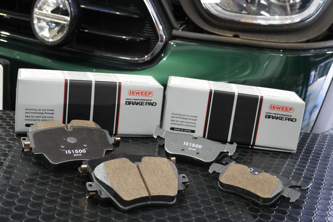 【MINI cooper F55】iSWEEP ブレーキパッド　⭐︎新車外し MINI F60 Cooper D ALL4 × iSWEEP Brake Pad IS1500 : イシカワ