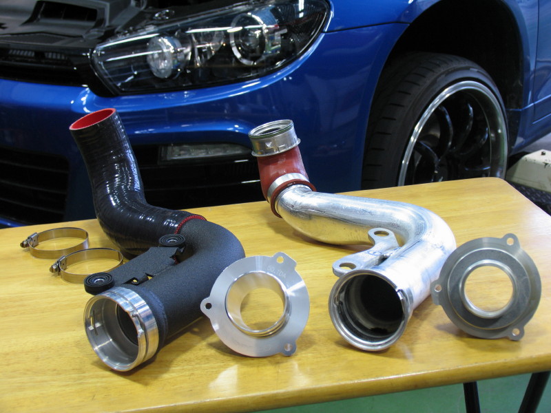 Scirocco R × NEUSPEED Hi-Flo Turbo Discharge Conversion Kit by