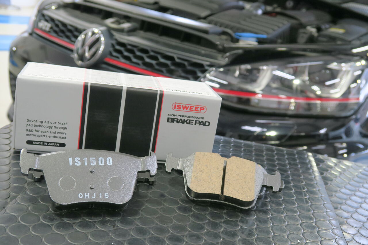 イシカワエンジニアリング スタッフブログ:VW GOLF7 GTI × iSWEEP Brake Pad IS1500