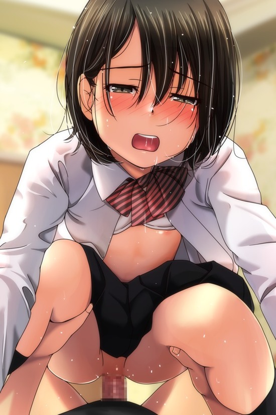 ロリ貧乳騎乗位a (33)