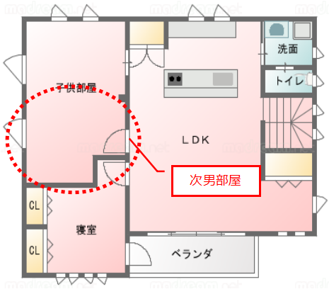 202101_個室化後子供部屋_次男8