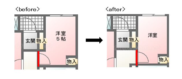 玄関beforeafter