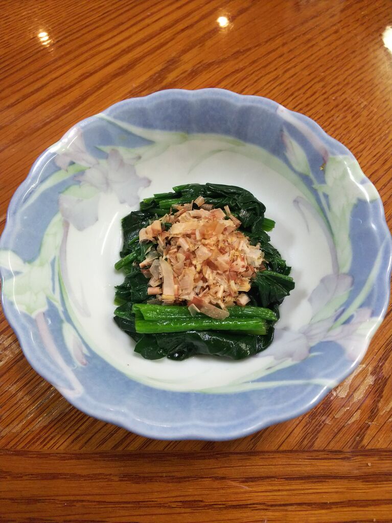 ２７３ ほうれん草のおひたし 家飲みのお品書き