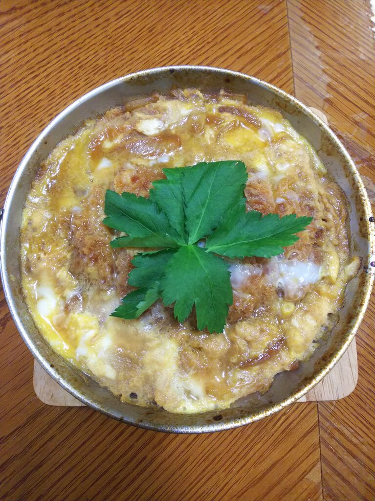 １２ カツ煮 カツ丼 家飲みのお品書き