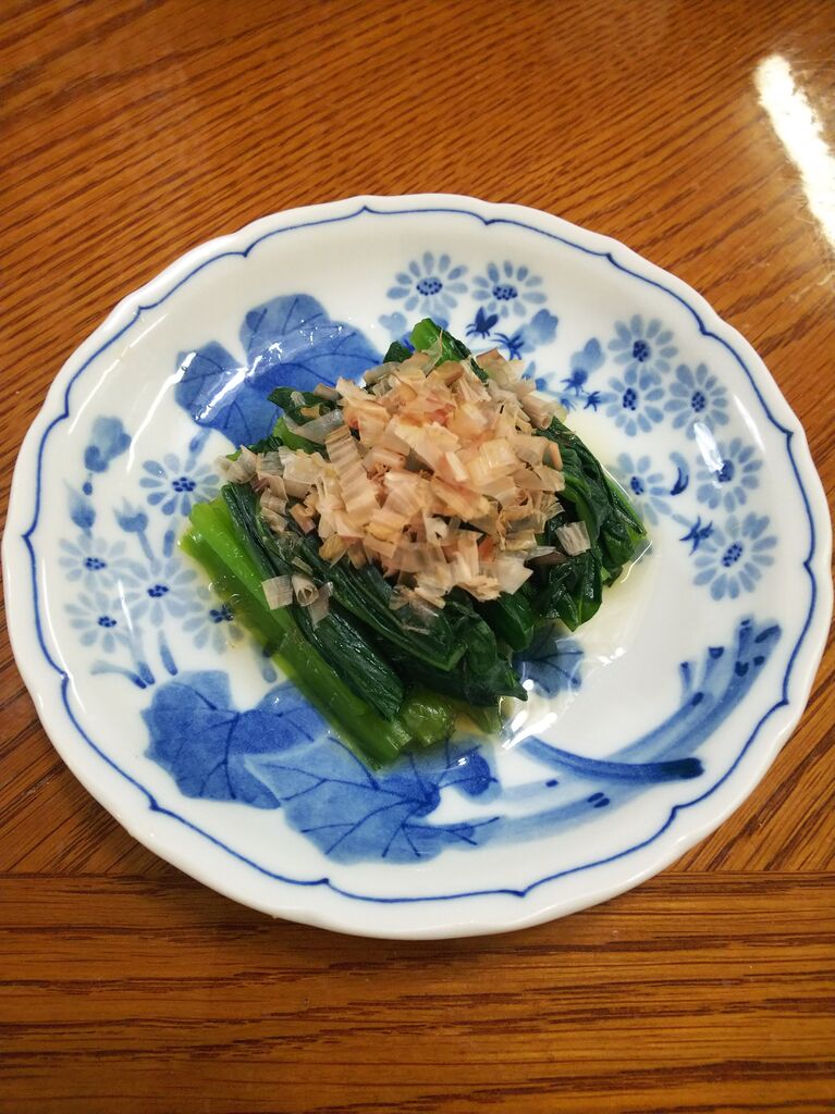２８５ 小松菜のおひたし 家飲みのお品書き
