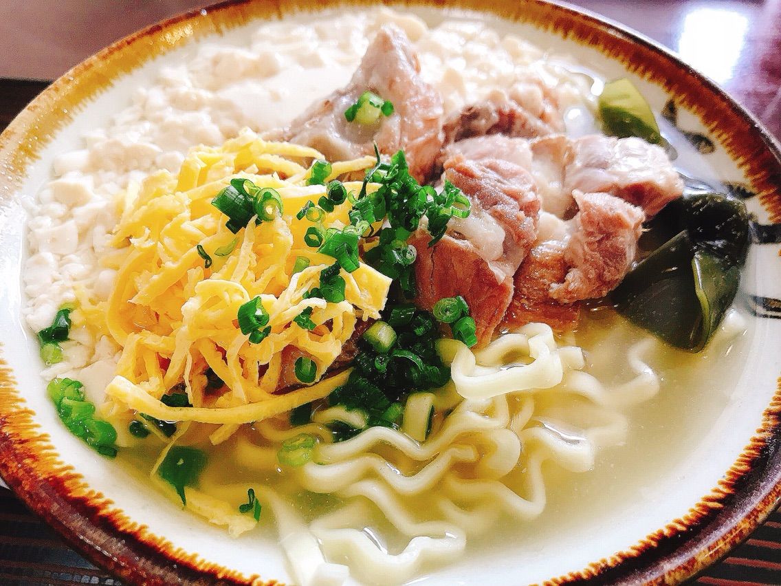 高江洲そばでゆし豆腐そば 宅打ちな日々 高江洲そばでゆし豆腐そば 宅打ちな日々