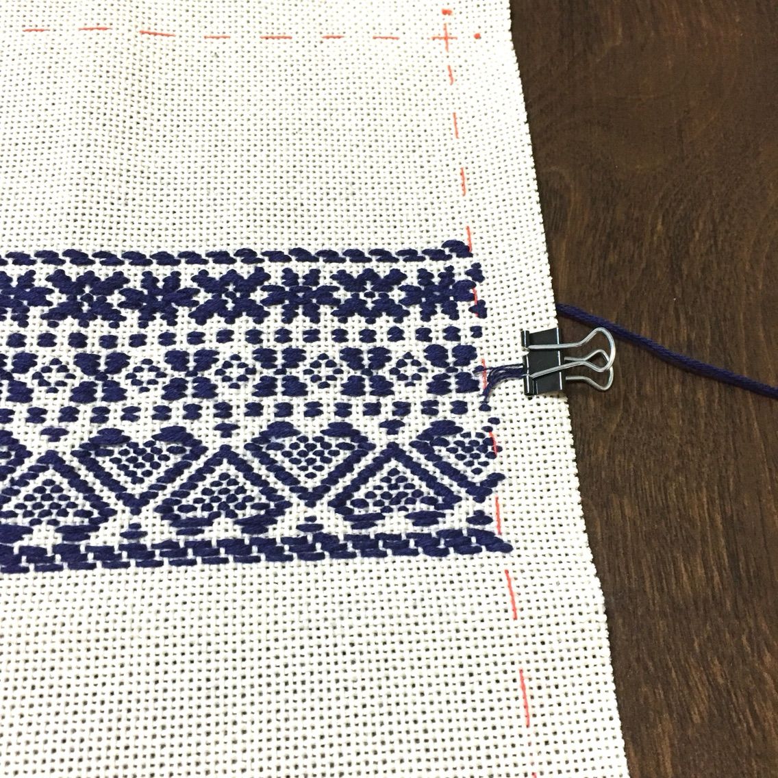 フェリシモのこぎん刺しキット 第1回目 家仕事 いえしごと のブログ