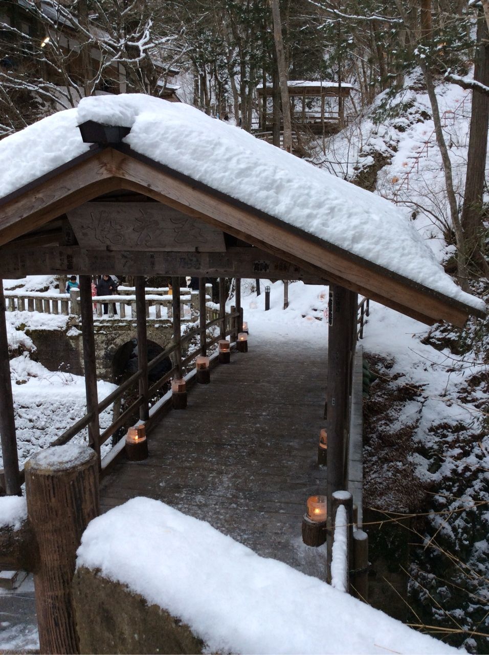 冬の鹿教湯温泉に行く ソラメソラミミifg妹