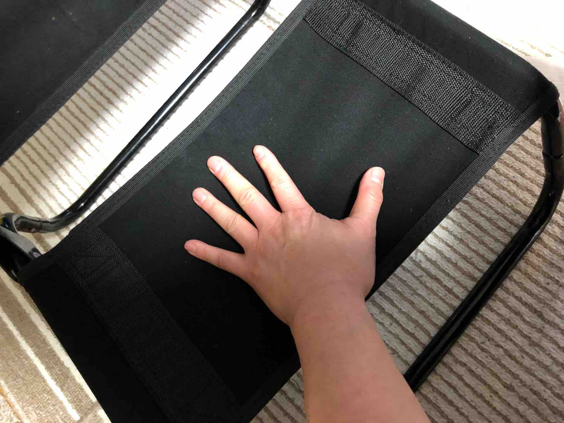 快速旅団トラベルチェアなど補修～縮んだコットンを戻す : ほっかい