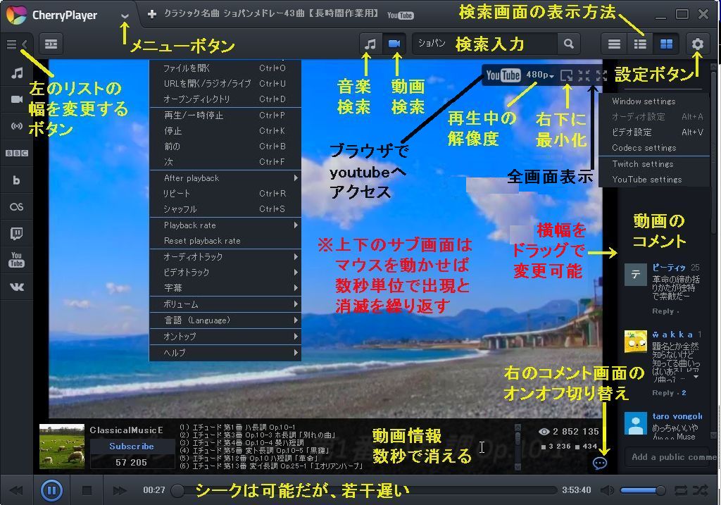 Youtubeでcpu負荷を抑える方法 気ままにカモメ Back Up
