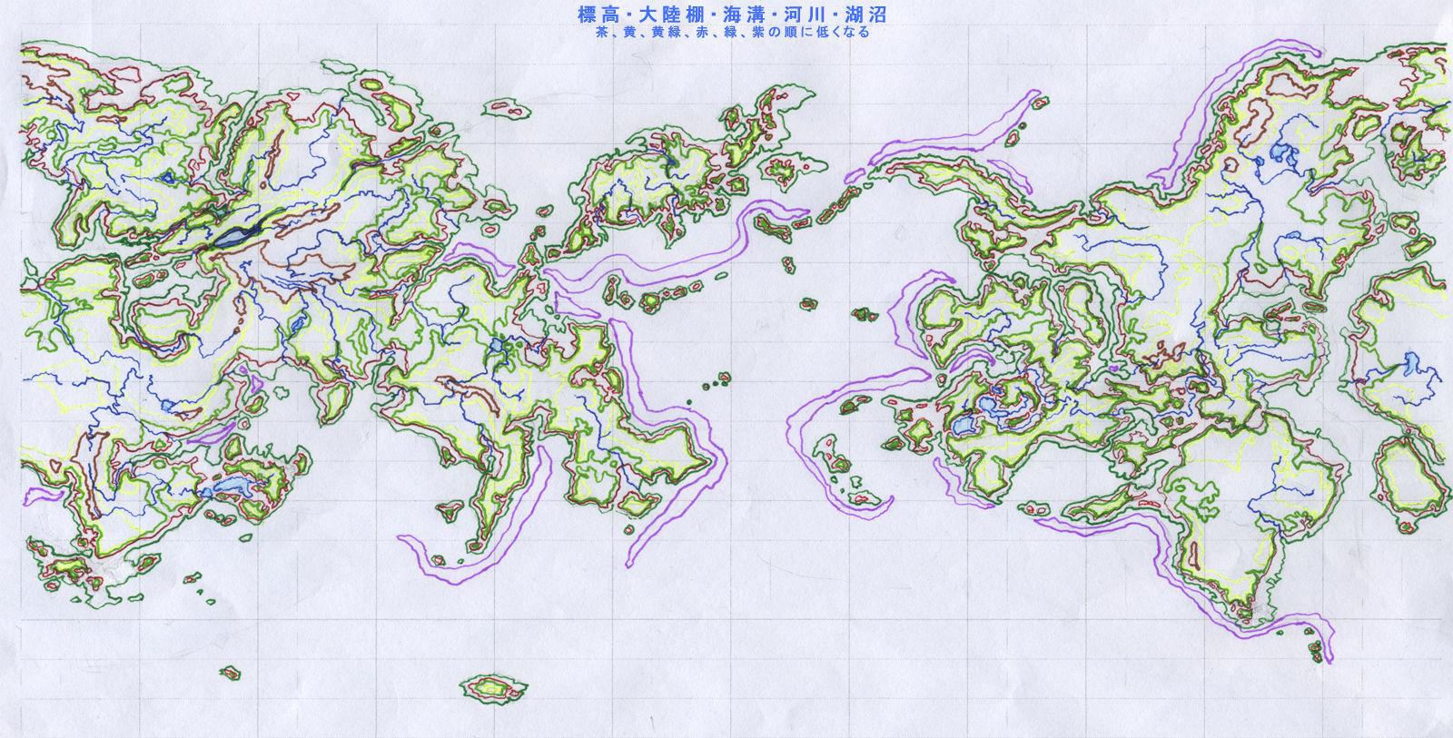 雑記 でかい世界地図素材を作ってみた 5 途中経過 ゐ薬きょうたのブログ