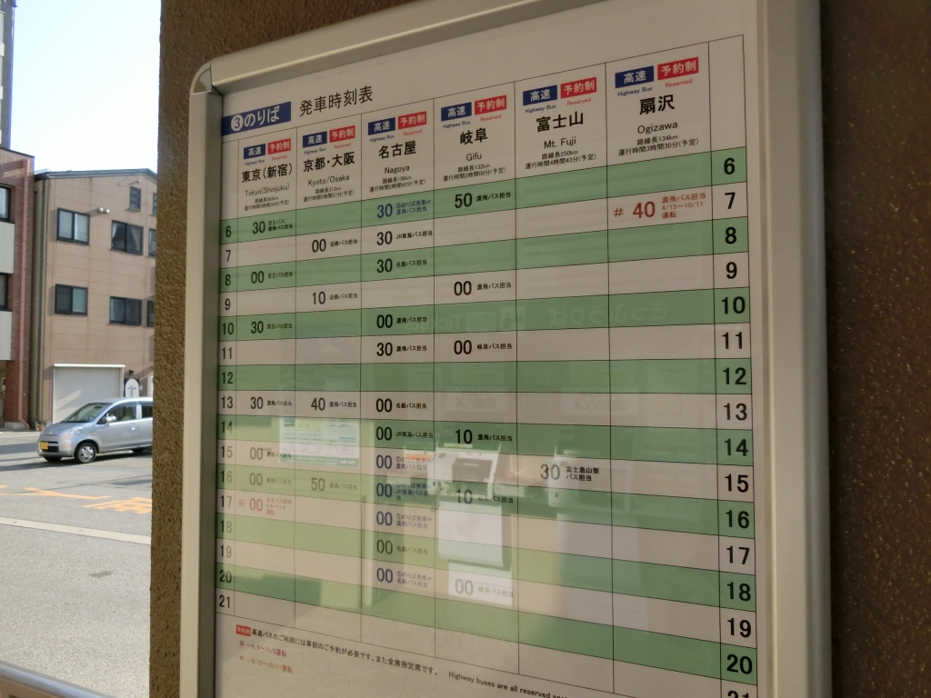 濃飛乗合自動車 高山 扇沢線 山で働いていた が淡々と綴る日記もどき