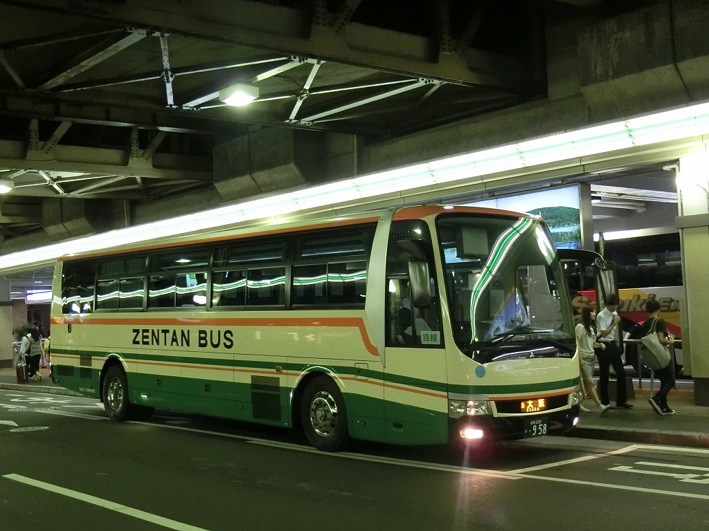全但バス 大阪城崎線 大阪行3便 山で働いていた が淡々と綴る日記もどき