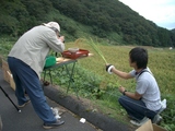 棚田の写真撮影3