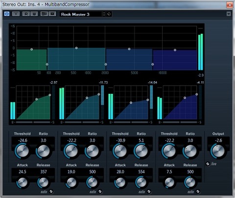 マルチバンドコンプレッサー