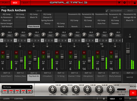 SampleTank 3ミキサー