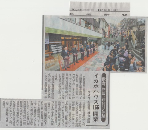 イカホハウス166 開業