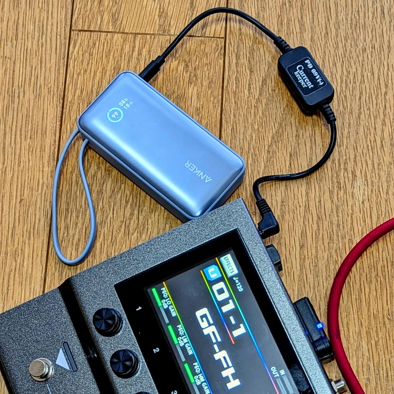 BOSS GX-10 のモバイルバッテリー駆動 : Blog / Ikakoo Gathering