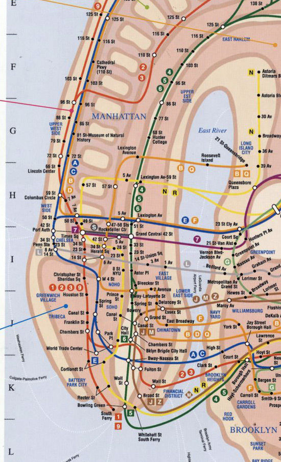 デザインアイデアのヒント！ インスピレーションの泉	  ニューヨークの地下鉄路線図	コメントトラックバック