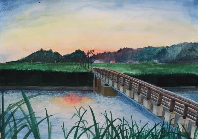 令和6年度水辺の風景画コンクールの入賞作品をご紹介します! : 池